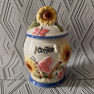 Ceramic coffee canister